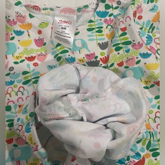 NWOT Zutano Baby Multicolor Printed  2 pc Short Set Size: 6 Months - Picture 6 of 7